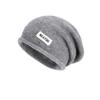 Curled head hat women's autumn and winter outdoor warm ear protection knitted wool hat showing face small versatile pile hat