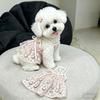 Cute Pet Floral Suspender Skirt Summer Lace Dog Princess Dress Small Puppy Clothes
