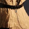 Women Fashion Corsets Wide Belt Gothic Leather Underbust Corset Crop Solid Color Adjustable Vest Waist Belt Clothing Accessories