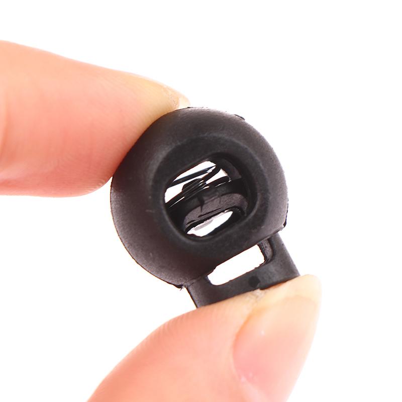 50Pcs Rope Cord Locks Clip Ends Round Ball Shape Luggage Lanyard Stopper Sliding Plastic Sewing Garden Home Cord Locks