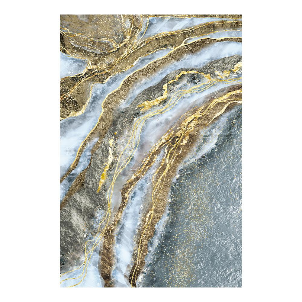 

Nordic Abstract Gold Marble and Flowers Canvas Painting Wall Decorative Pictures Poster and Print for Living Room 20x30cm