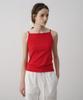 LAMEREI Minimal Boat Neck Sleeveless[Lmbfsutt626]-Red