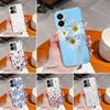 Pour Vivo Y22S Y37 Y27 Y35 Y36 Y33 Housse Étui Joli Motif Fleurs Ultra Mince Transparent TPU Coque Arrière Souple Coque Antichoc Pour Vivo Étui Bumper