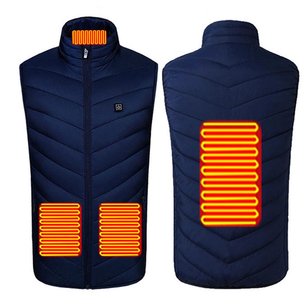 Men's And Women's Fashion Casual Warm Heated Solid Jacket Vests