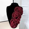 Elegant Rose Flower Appliques Large Flower Handcraft Project Making Accessories