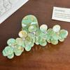 And Trendy Stylish Rhinestone Flower Hair Claw Clip Ideal For Fashionforward Women