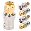 5PCS All Copper Radio Frequency Adapter SMA BNC RF Adapter SMA Male Plug to BNC Female Jack