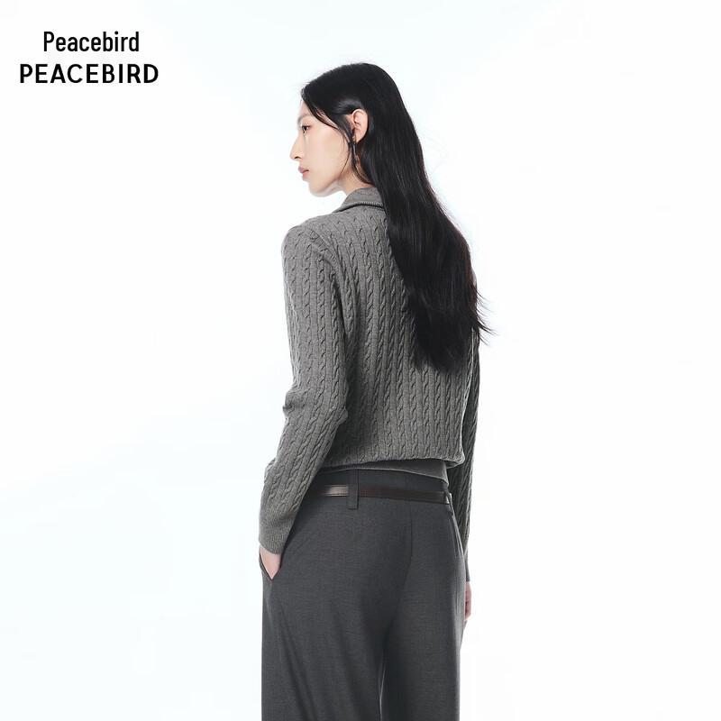 PEACEBIRD Women's Half-Zip Knit Pullover Sweater
