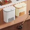 11L/3gal Wall Mounted Hanging Waste Bin & Lid Cabinet Door Trash Can Household Food Garbage Bin for Counter Top Or Under Sink