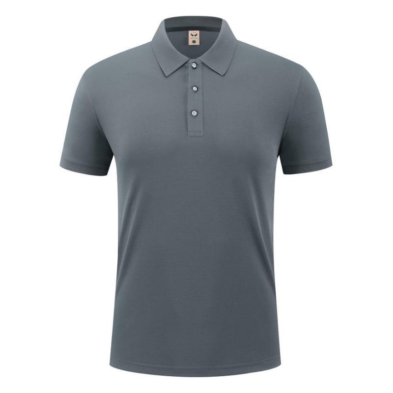 Classic Uniform Polo T Shirt Men   Summer Formal Collar T-shirt For Men Casual Camiseta Polos De Hombre