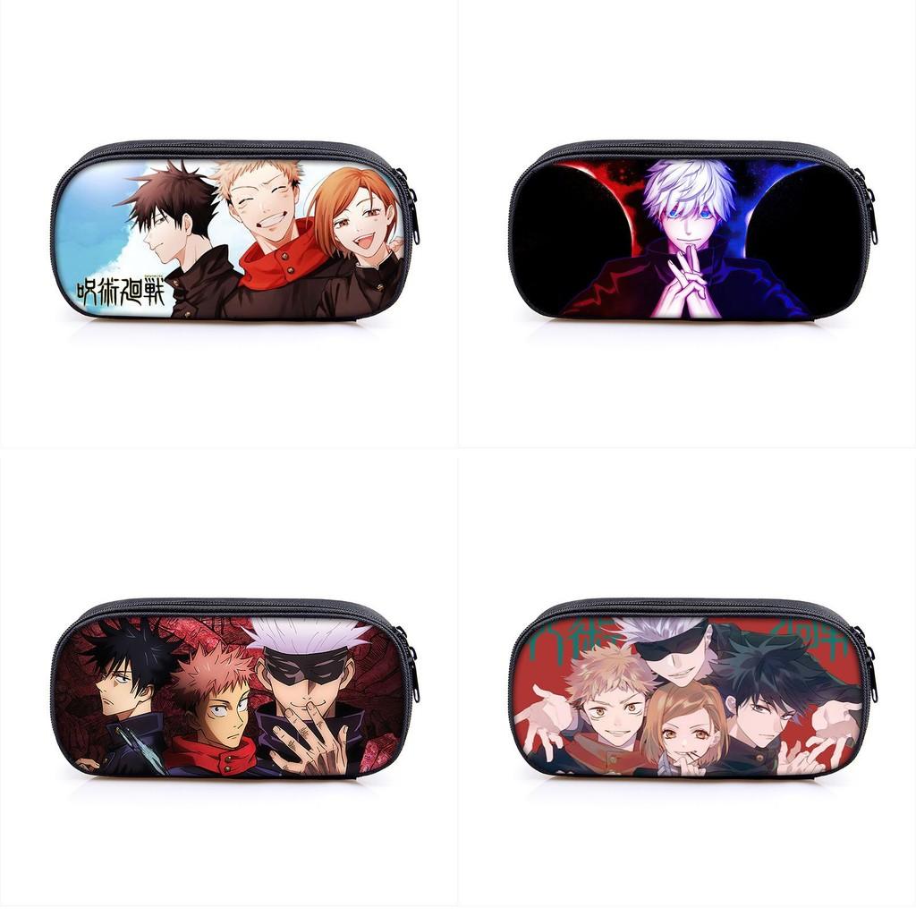 Jujutsu Kaisen Pencil Box With Large Capacity For Students And Makeup Essentials
