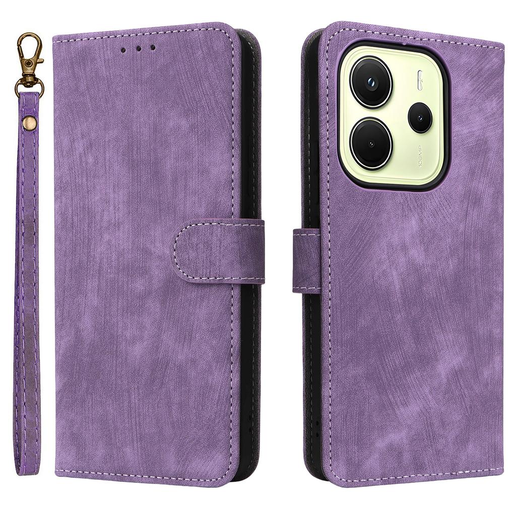 Pro Xiaomi Redmi Note 14 4G (163,25x76,55x8,16mm) Pouzdro Peněženka Blokování RFID PU Kůže Kryt Stojánek pro sledování