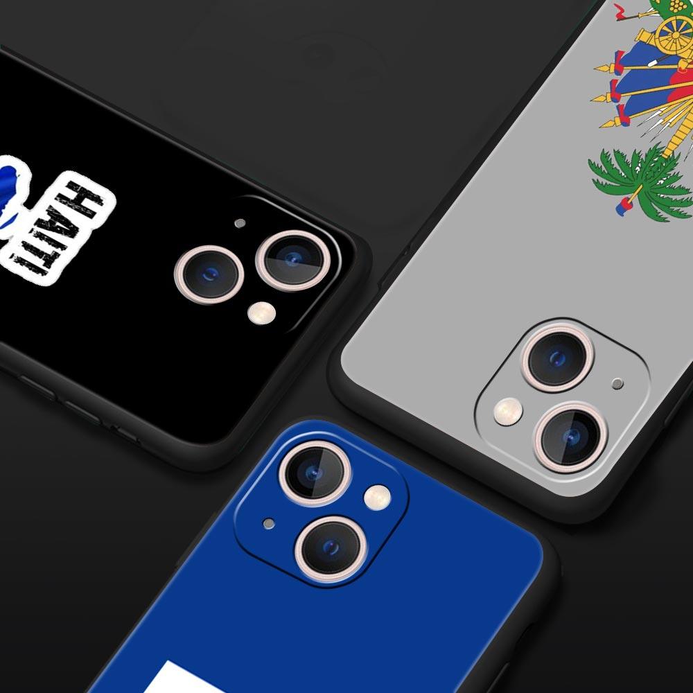 shipping Haiti Flag Phone Case For iPhone 17 16E 15 16 14 13 12 11 Pro Max 7 8 Plus Soft TPU Back Cover