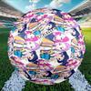 Custom Name Personalized KPop Hunters-A Print Size 5 Soccer Ball Training & Match Football, for Team, Kicking, Gift for Football Enthusiasts