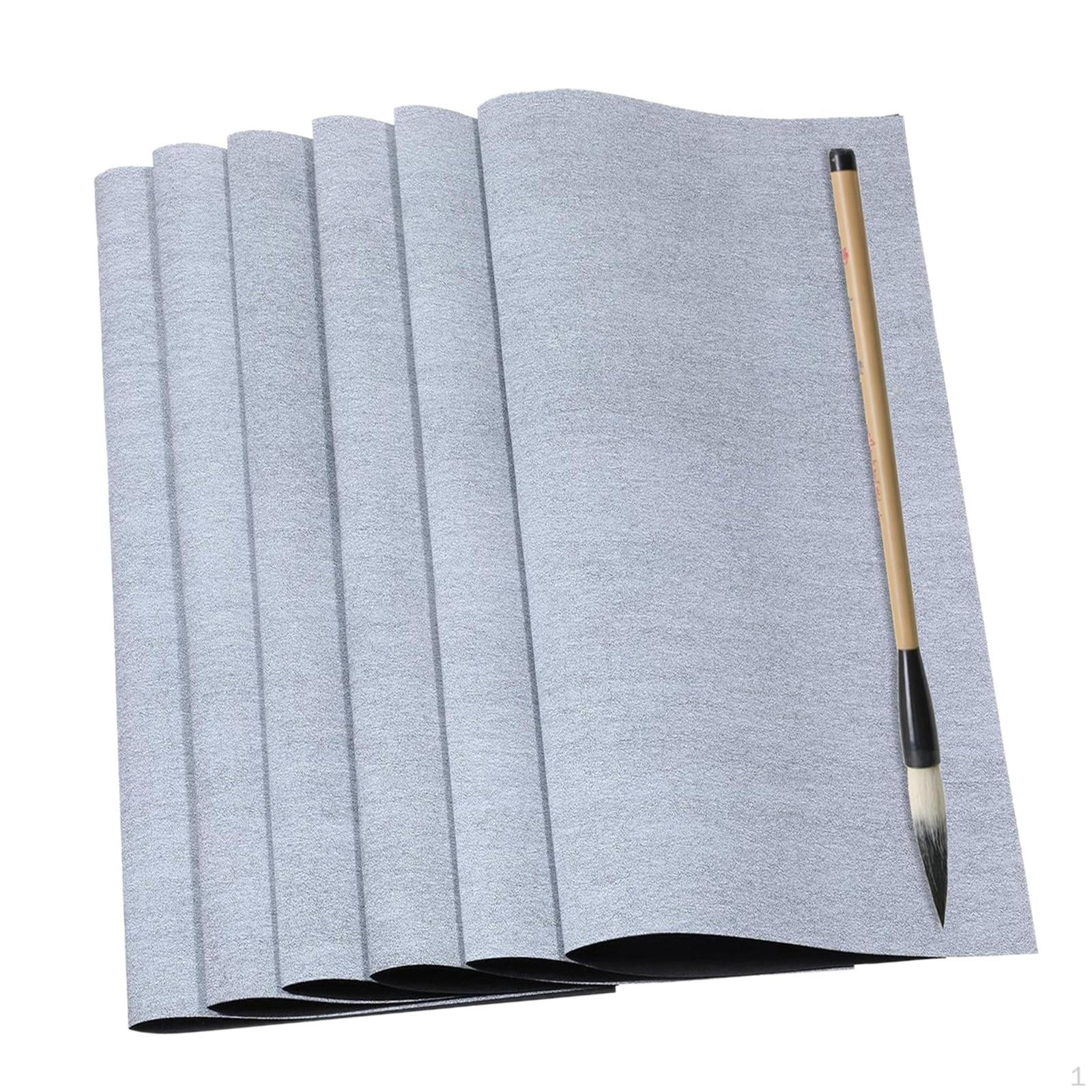 

6 шт. Ткань для рисования водой, многоразовая, портативная, коврик-рабочая тетрадь, китайская каллиграфия