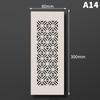 Aluminum Alloy Vents Cover Rectangle 50/80Mm Wide 300Mm Length Air Vent Decor Louver Breathable Mesh Ventilator Grille Cover