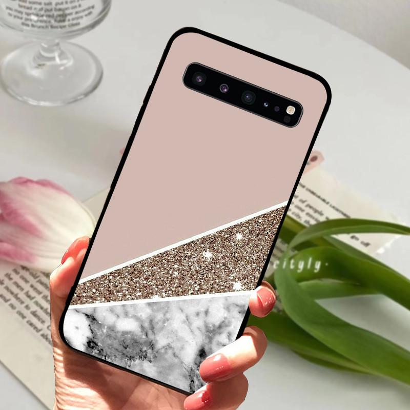 Pro Samsung S10 5G Pouzdro S10 Plus Nárazuvzdorné Mramorové Černé Pouzdra Pro Samsung Galaxy S10 Plus S10e Kryt Silikonový Zadní Nárazník S10+