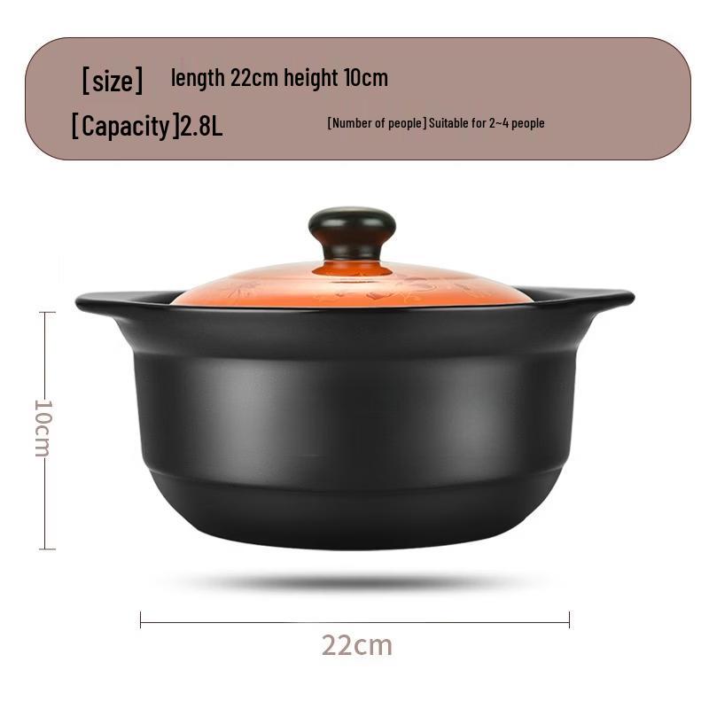 Wutuo Ceramic Casserole Pot for Gas Stoves