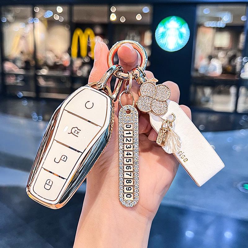BYD Dolphin and Seal Key Case for Women