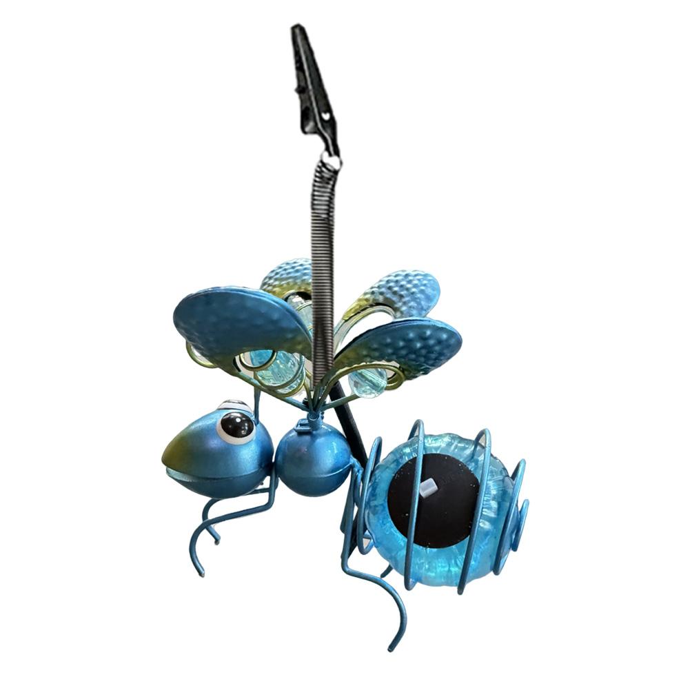 LED Hanging Flying Animals Lamp Solar Powered Painted Iron Art Crafts Light IP44 Waterproof Yard Balcony Porch Garden Decoration