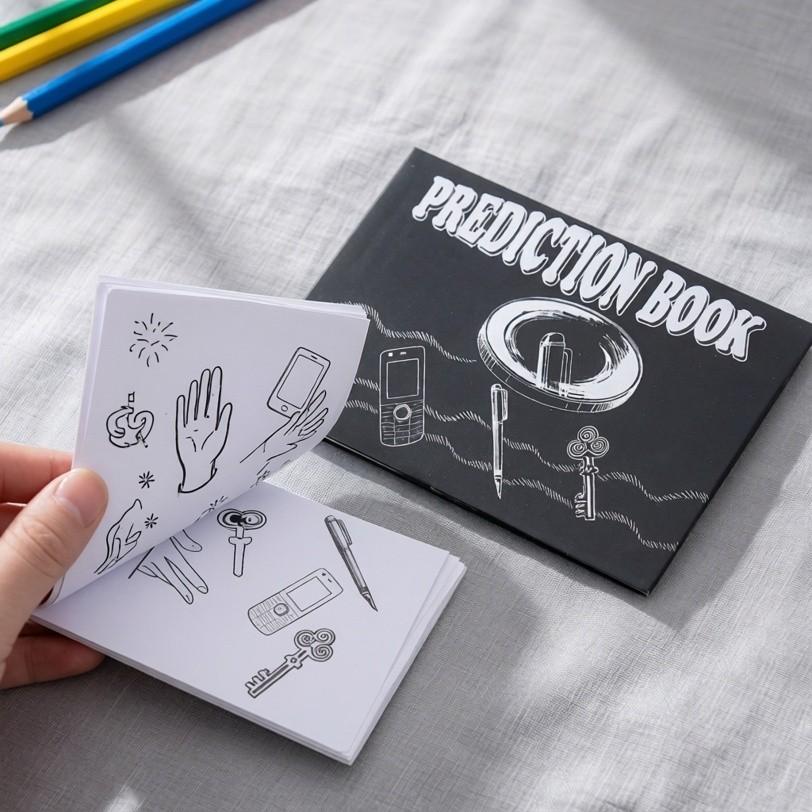 Prediction Book Magic Trick Props Gimmick Stage Close Up Comedy Fire Magic Accessories For Kids Beginners Magicians