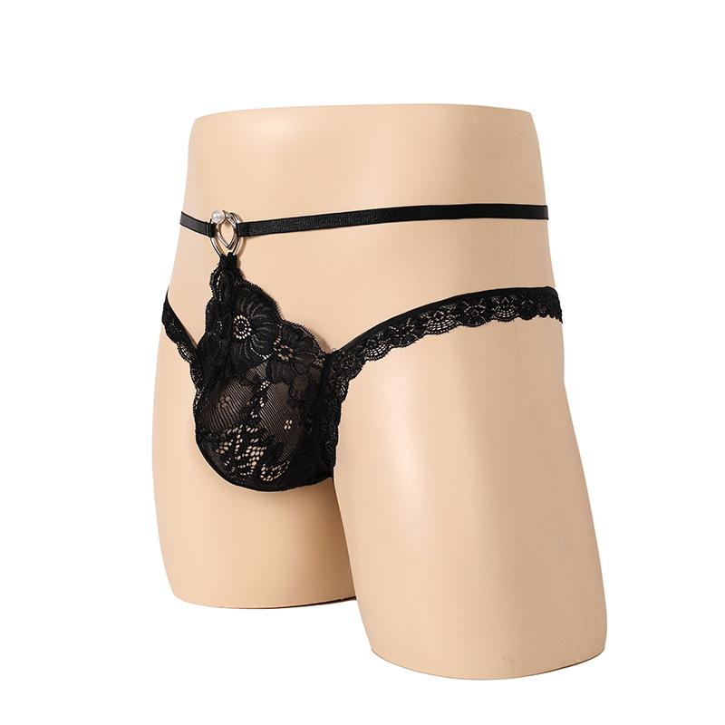 Circle Lace Sexy Underwear Stretch Sexy Men's Couple Panties T-Pants Boxers