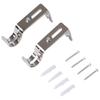 2/4pcs Wall-mounted Curtain Rod Support Extendable Metal Roman Pole Bracket Universal Adjustable Hanging Hooks
