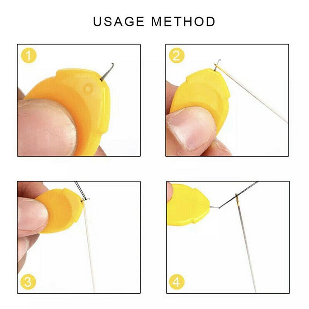 Auxiliares de Agulha Máquina de Costura Manual Ferramentas de Costura Laço de Arame Ferramenta Passa-fio de Plástico Passa-fio de Agulha
