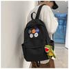 2024 New Korean Harajuku Ulzzang Middle School Students Schoolbag Simple Large-capacity Japanese Pure Color Campus Backpack