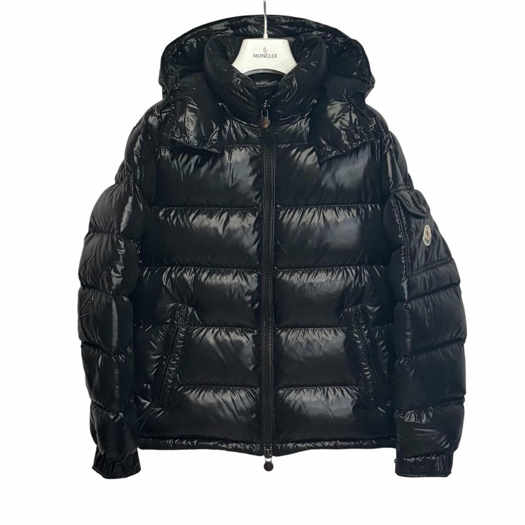 Moncler Double Zip Size 0 MAYA Down Jacket Shiny Black Model F20911A5360068950