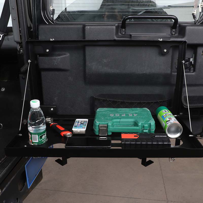 For Land Rover Defender 90 110 L663 2020-2024 /2004-2019 Aluminum Tailgate Multi-function Storage Rack Auto Parts