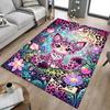 1PC Leopard Print Flowers Non-Slip Floor Carpet Compatible for Office&Living Room&Bedroom&Dining Room -  Soft & Pattern-G0331