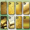 Gold Money Pattern Phone Case For iPhone 16,15,14,13,12,11,Pro,X,XS,Max,XR,Plus,Mini Soft Black Cover