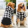 Pet Hoodie With Zippered Chest Pocket Small To Large Dogs Cats Winter Warm Clothing
