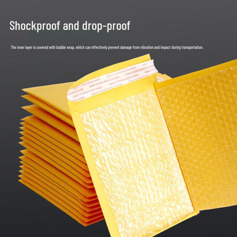 JNL Yellow Kraft Paper Bubble Mailer