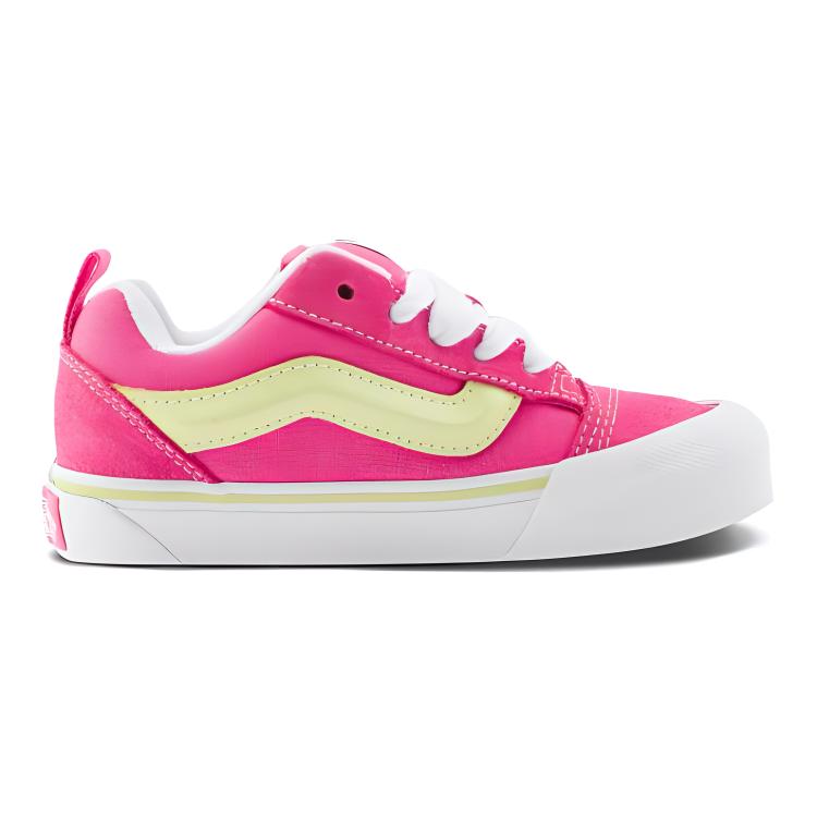 Vans Knu Skool Comfortable Durable Wear-Resistant Low-Top Kids Skate Shoes Pink Kids sneaker VN000CYUDFE