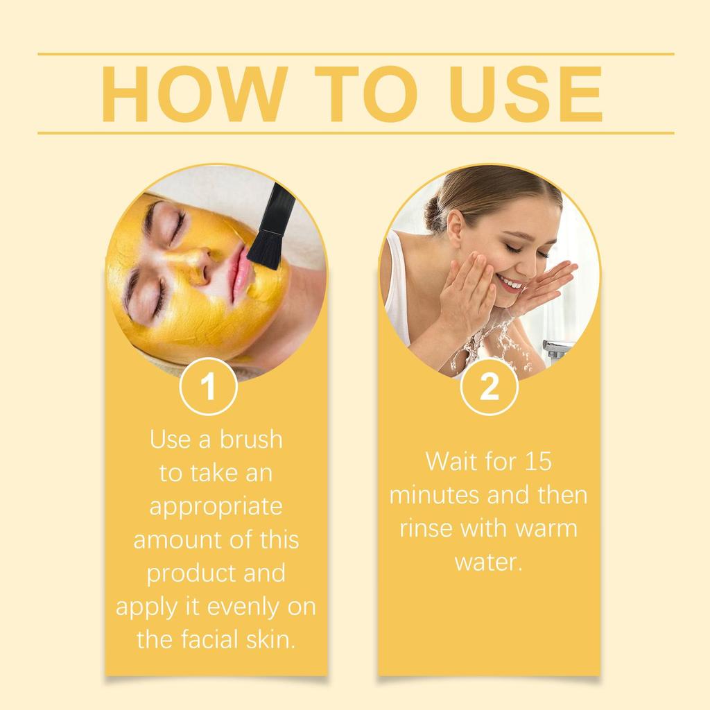 Vitamin C & Turmeric Clay Mask for Deep Cleansing and Brightening