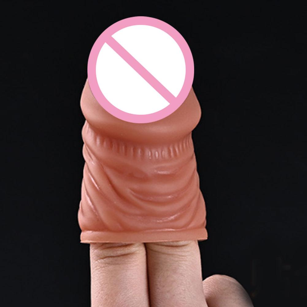 Penis Ring Cock Extender Lengthened Bold Reusable Wolf Tooth Sleeve For Men Delayed Ejaculation Adult Sex Toys Couples Tools