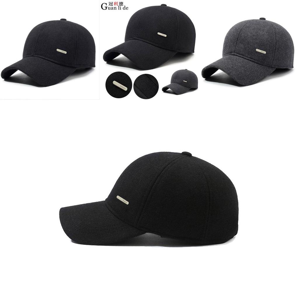 Winter Baseball Cap With Warm Ear Coverage Adjustable Cotton For Ins Fashion Lovers