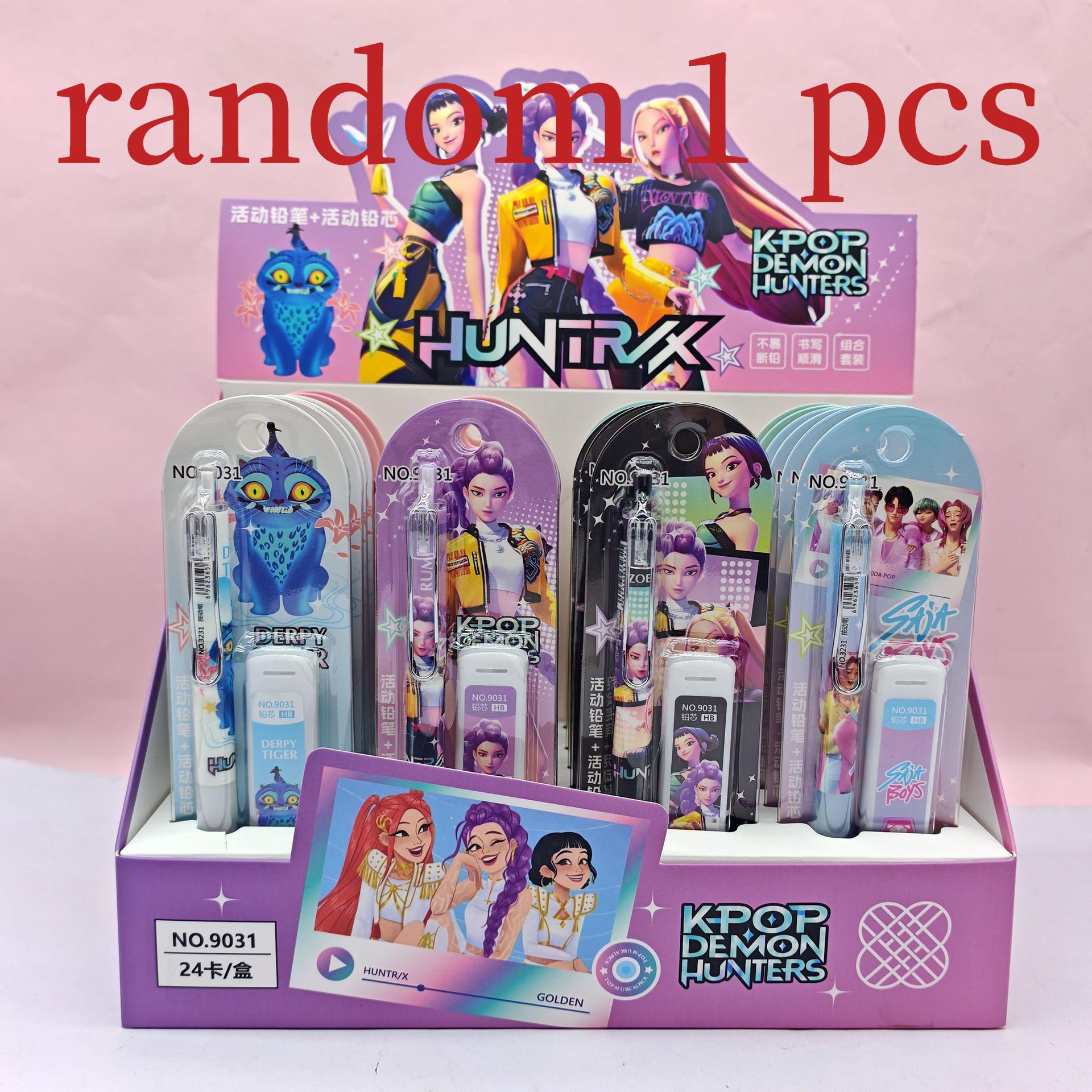 

Hot Cartoon K- PopDemon Hunter Girls Mechanical Pencil Collection Cartoon Lumi Clicky Pencil School Office Stationery Collection Present