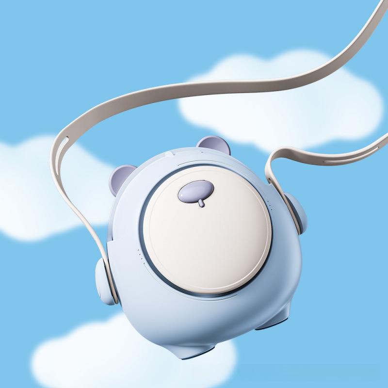 Leafless Bear USB Mini Portable Silent Fan with Lanyard 84x66x80mm