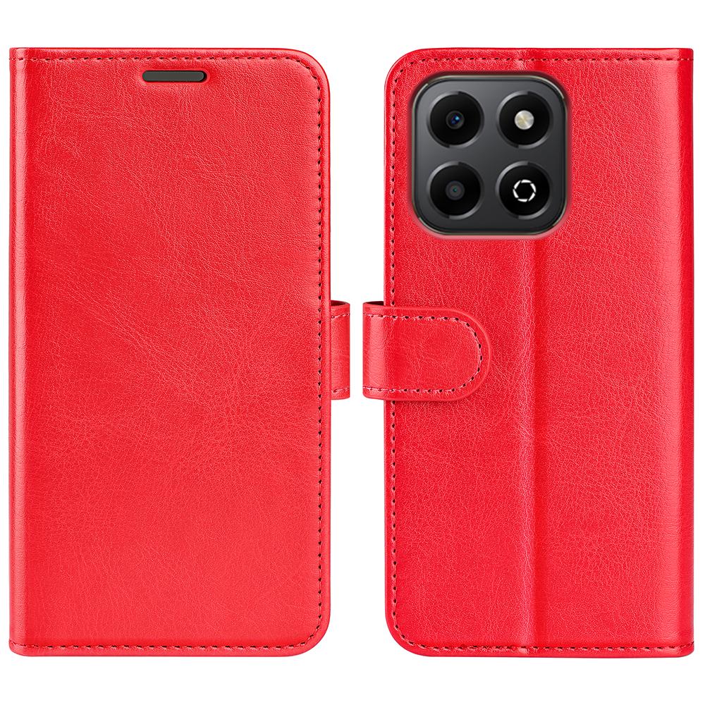 

For Honor X6b 4G Wallet Case Crazy Horse Texture Stand Leather Phone Cover A