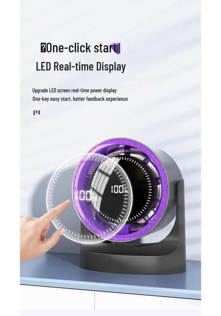 USB Rechargeable Silent Wall-Mounted Desktop Fan for Dormitory and Office