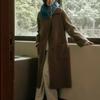 SAGEMENT EDAN COLOR SCHEME Wool MUFFLER_BLUE-BROWN