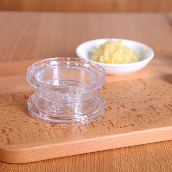 Garlic Press Transparent Manual Grinder Easy Operation Portable Garlic Chopper
