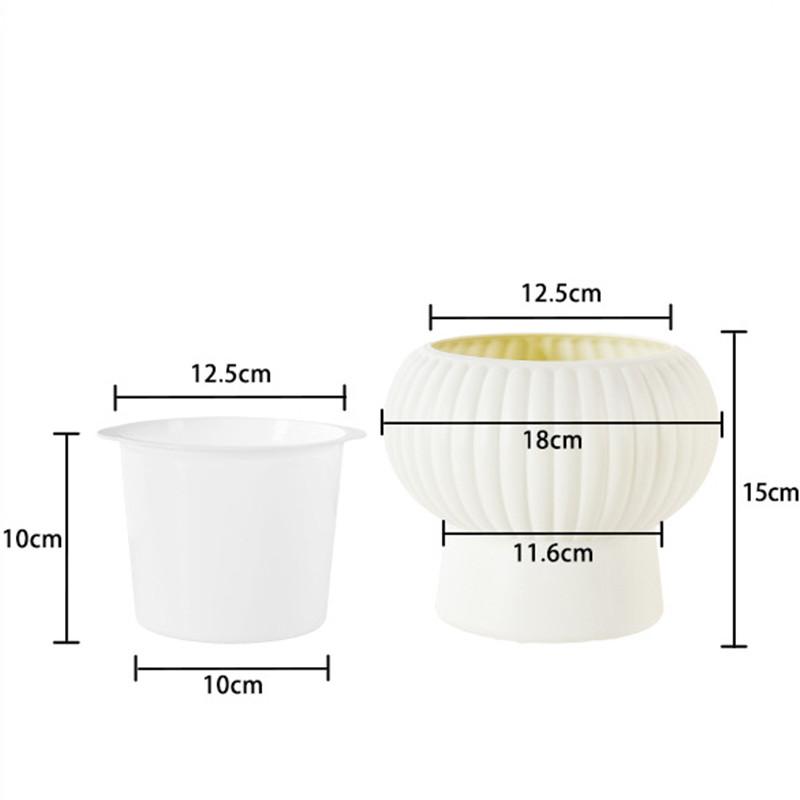 

Самополивающийся цветочный горшок Прозрачная пластиковая ваза для цветов Автоматический ленивый горшок для цветов Садовый гидропонный цветочный горшок Декор