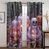 Cream Nan Gua Lamp Pink Lovely Terror Curtains Suitable for Children's Room Living Room Bedroom Kitchen Balcony Decoration 2 Pcs