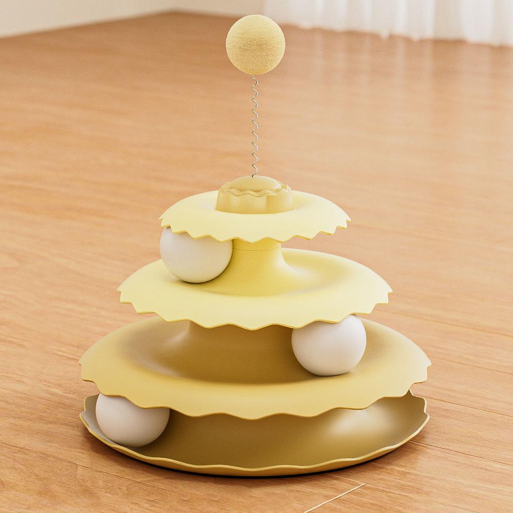 Cat Turntable Toy Interactive Amusement Plate Kitten Puzzle Plaything Boredom Relief Pet Teaser