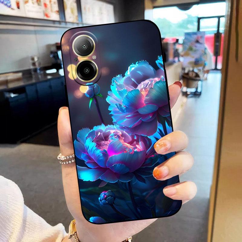 For Realme C67 4G Case RMX3890 Luxury Fashion Oil Painting Cover Soft Silicone Case For Realme 12 Lite RealmeC67 4G Funda 12lite