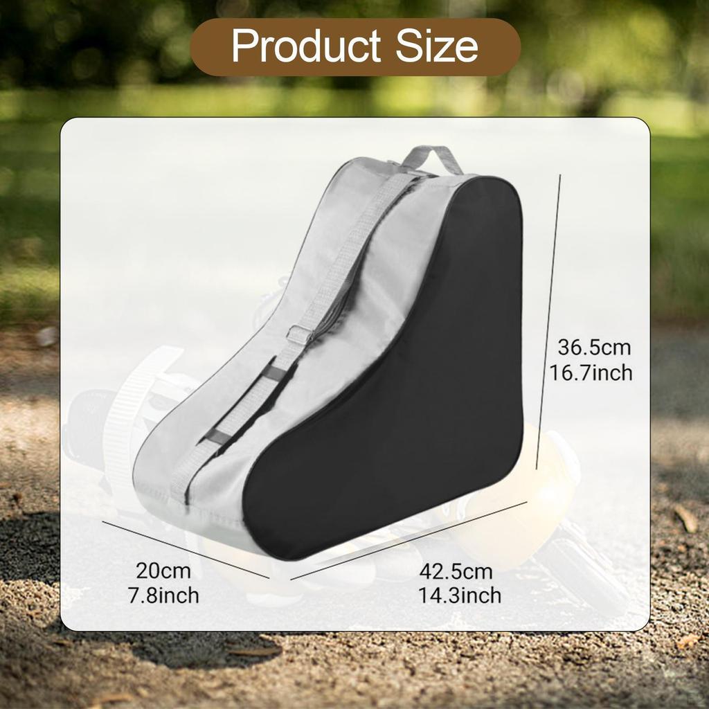 Kids Roller Skate Bag with Handle, Storage Solution for Outdoor